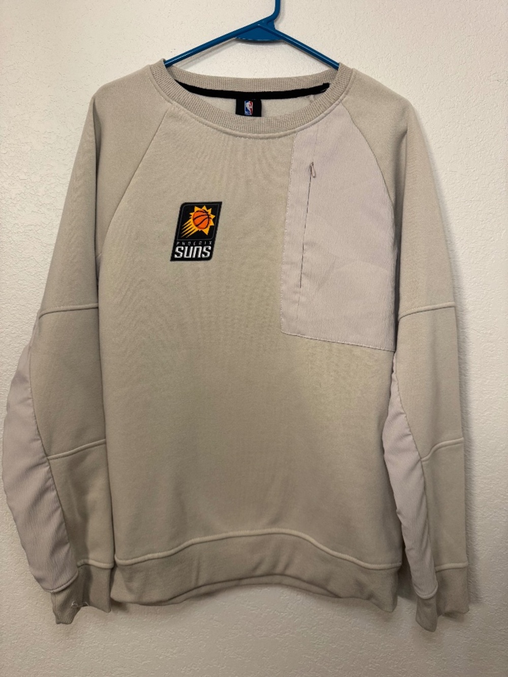 Phoenix Suns NBA Crewneck Sweatshirt Mens S Beige
